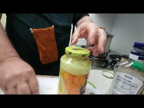 Quick pickled Habaneros and onions