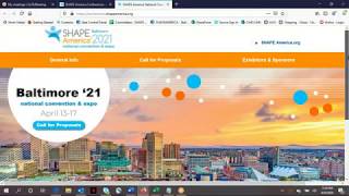 SHAPE America Call For Proposals - Symposium Tutorial