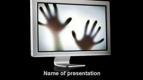 Mystery Hands PowerPoint Template by PoweredTemplate.com