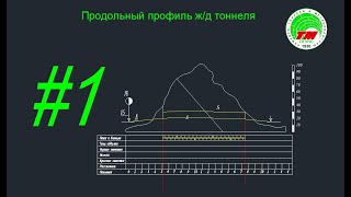 Продольный профиль железнодорожного тоннеля. Часть 1