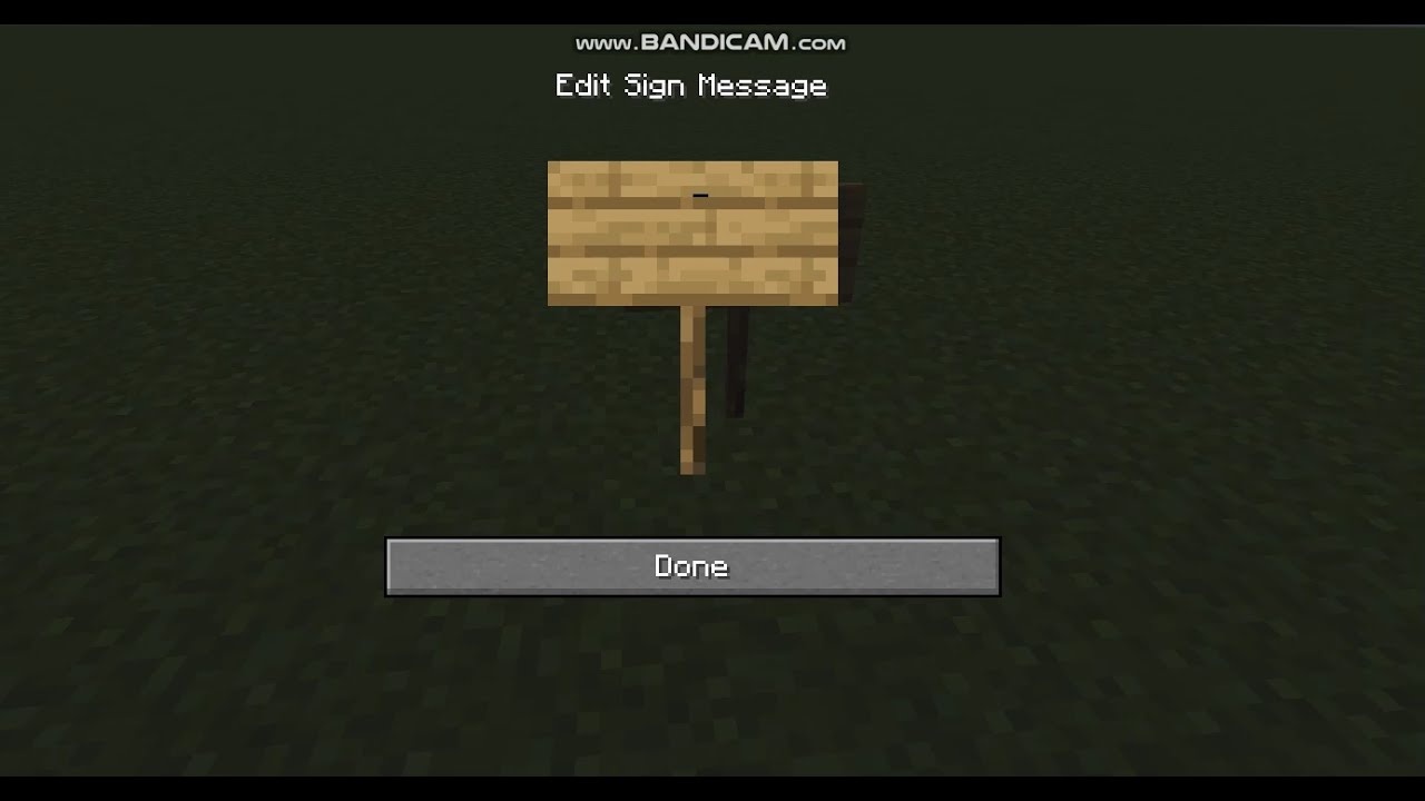 Sign message. Minecraft (Jenny Mod) 2..