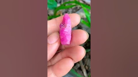 Tinh thể ruby Yên Bái nhỏ xinh màu đẹp #gem #music #rubygems #ruby #love