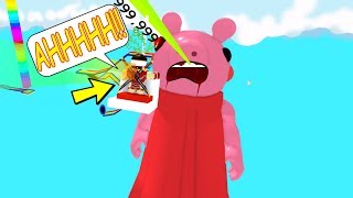 ROBLOX ZIPLINE INTO PIGGY'S MOUTH!! | The Weird Side of Roblox: Piggy Adventure