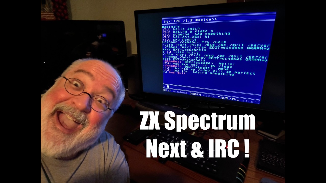 IRC & Sinclair ZX Spectrum Next - NextIRC version 1.2 - Internet