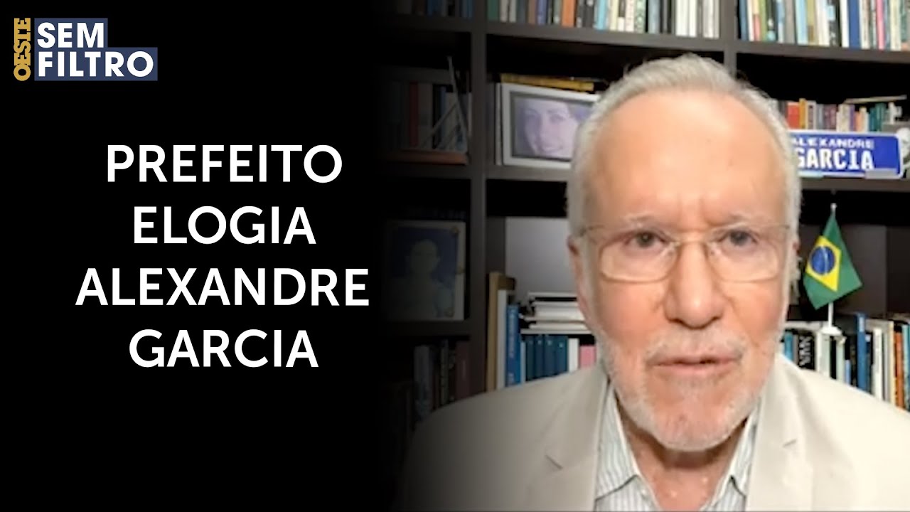 Prefeito parabeniza Alexandre Garcia por questionamentos sobre comportas no Rio Grande do Sul | #osf