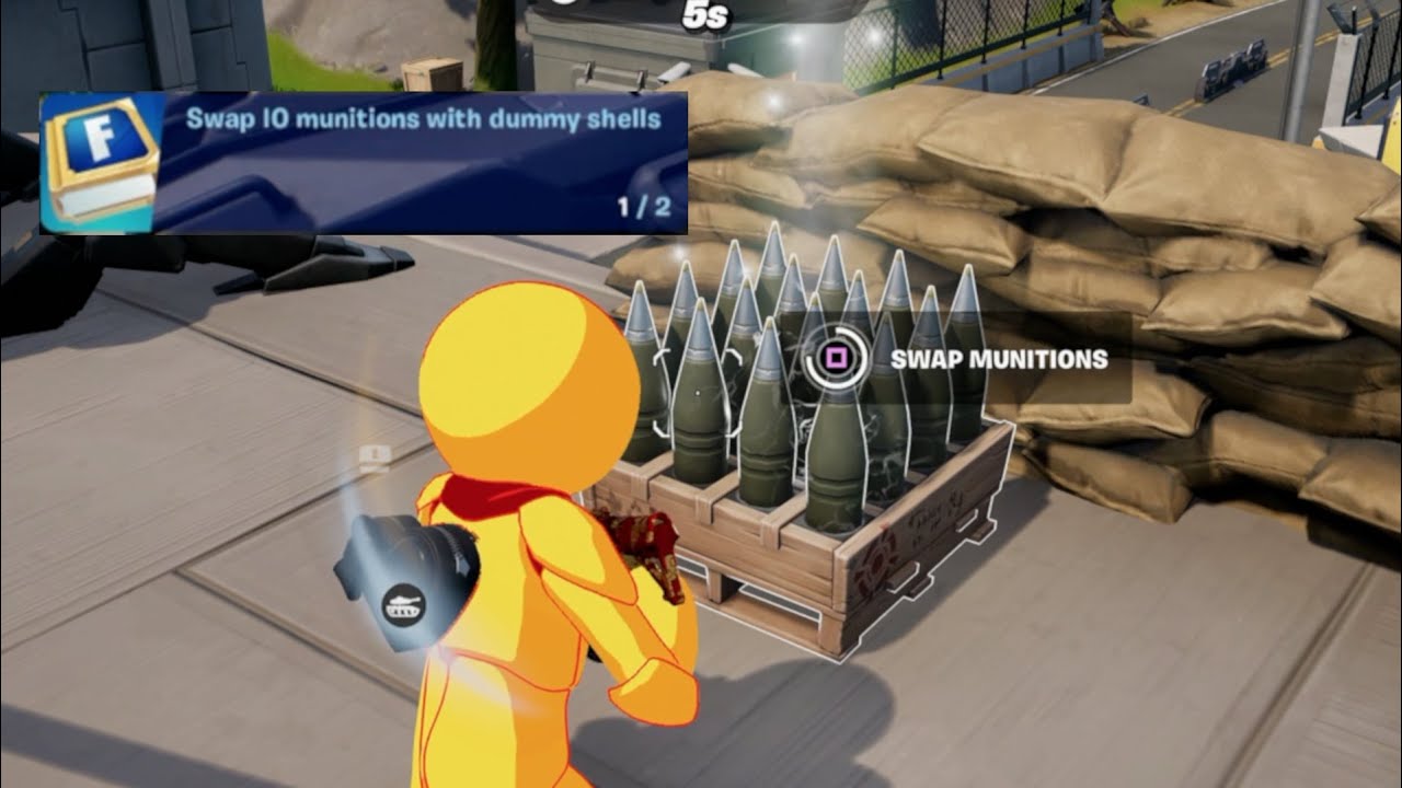 swap io munitions with dummy shells location - Fortnite