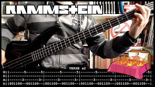 RAMMSTEIN - Wollt ihr das bett in flammen sehen? 🔥 (bass cover w/ Tabs & lyrics)