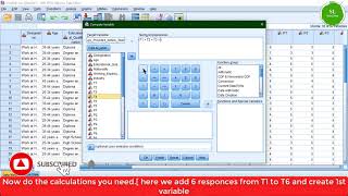 Transform/ Compute Variables using IBM SPSS