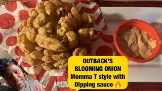 The outback blooming onion and dipping sauce (copy)