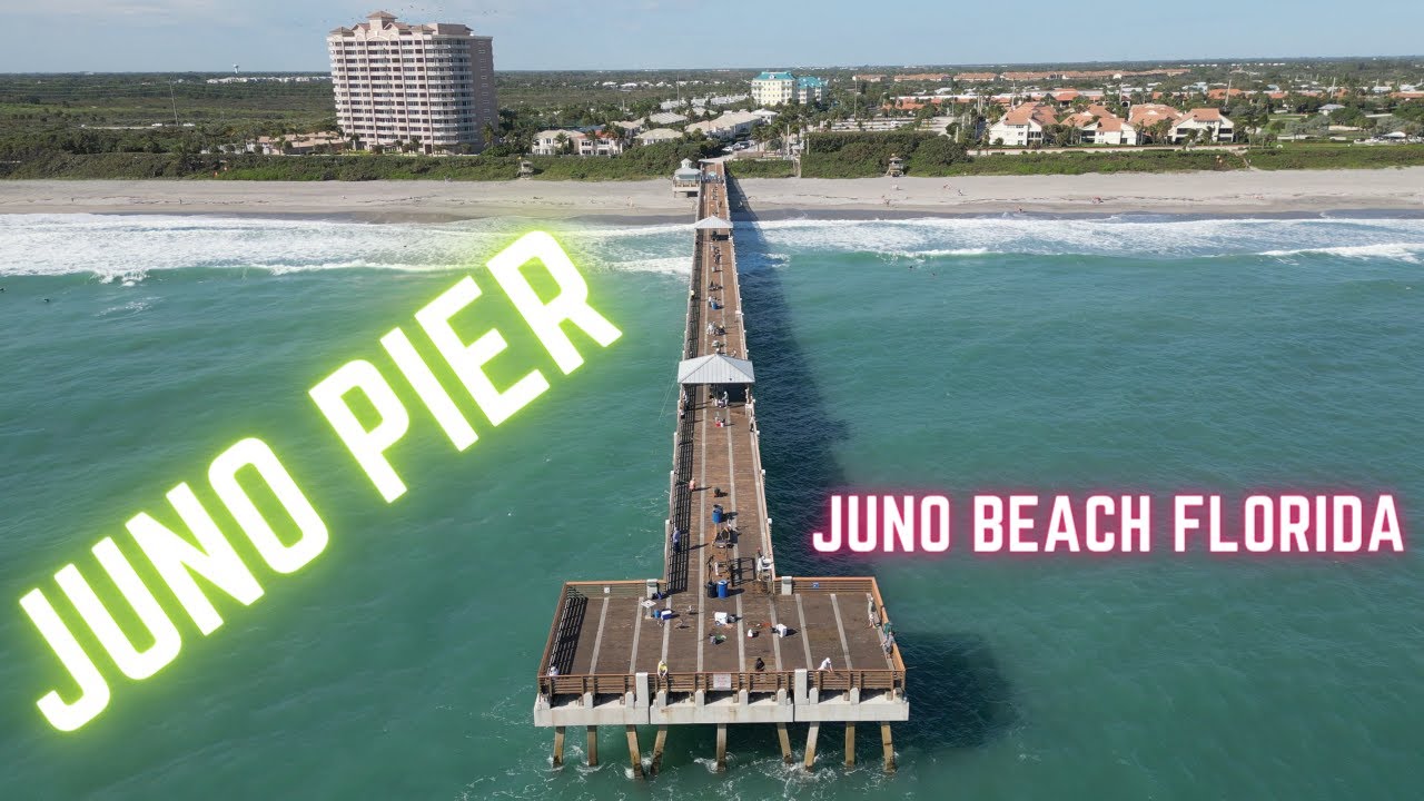 Juno Beach Fishing Pier in Juno Florida, Aerial View and Surrounding Area YouTube