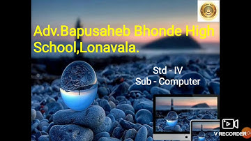 Std -IV. Subject -Computer L.no 3 - Know your Operating System- Windows 7