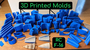 3D Printed Molds and Flying Parts - RC F-16 Build - Part 3