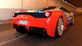 During my stay in monaco, monte carlo i have filmed this insane loud
ferrari 458 speciale with fi exhaust & r3 wheels! we did some brutal
revs, accelerations...