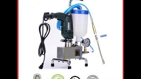 Operation Video for High Pressure Resin Injection Grouting Machine