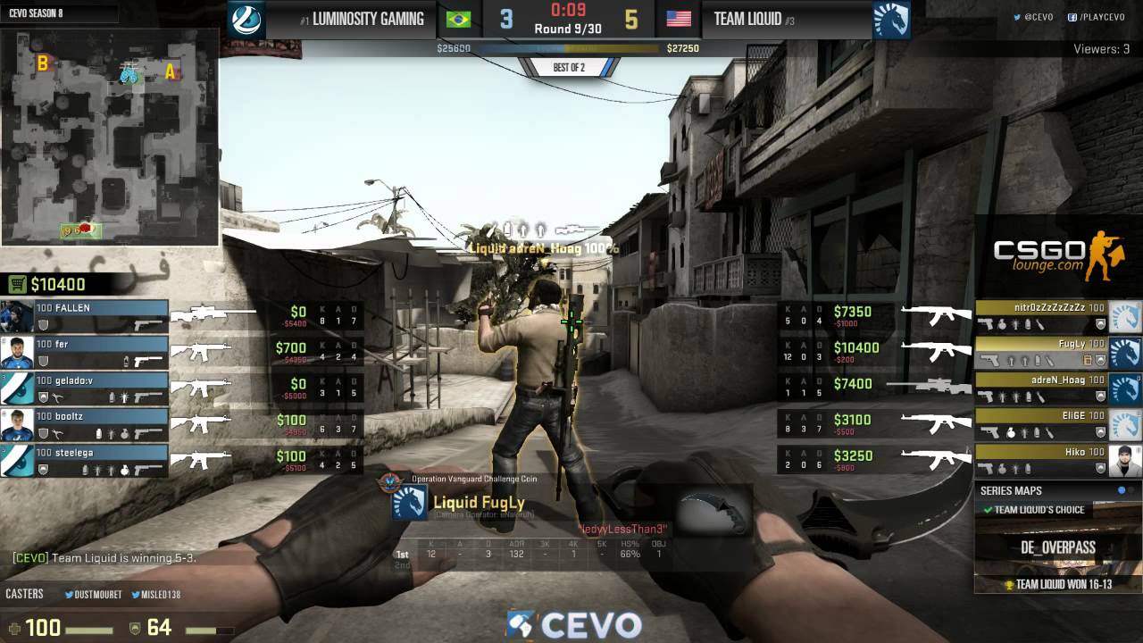 Team Liquid vs Luminosity Gaming Game 2 (CEVO-P CS:GO Season 8 ...