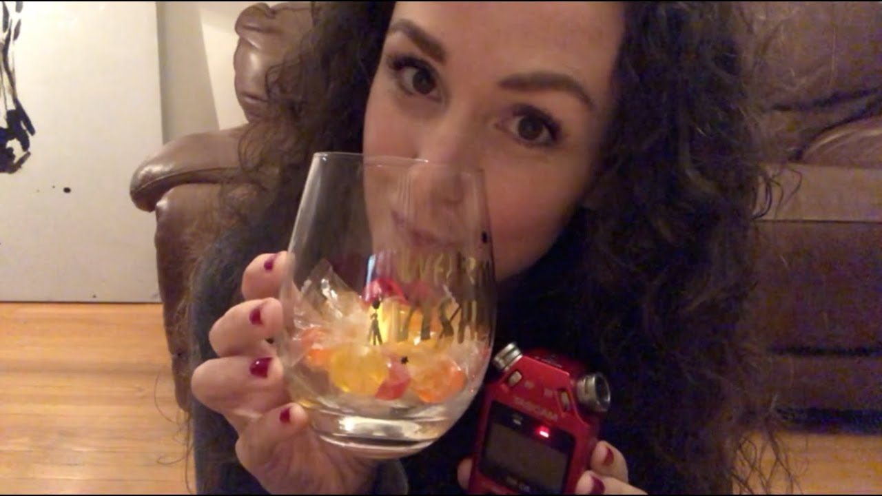 Mouth sounds: Hard candy eating [Ear-to-Ear] [Inaudible] [ASMR]