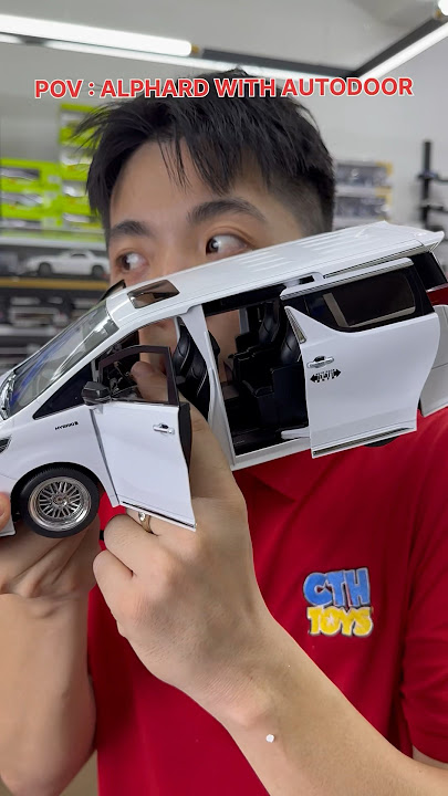 Alphard With AUTODOOR scale 1:18 Diecast Model Cars #cthtoys #alphard #vellfire #automobile
