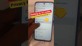 Nothing 4a 5G mobile Privacy Protection Settings ⚙️// Nothing 4a 5G 🔥// Privacy Protection Settings