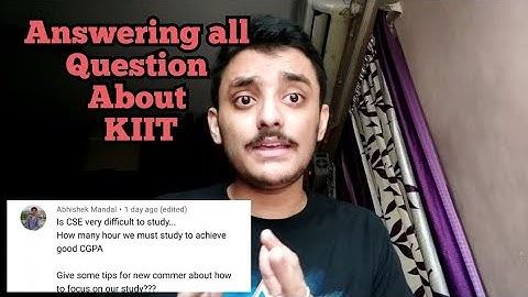 ANSWERING ALL QUESTIONS ABOUT KIIT || THE SAURABH SHOW ||