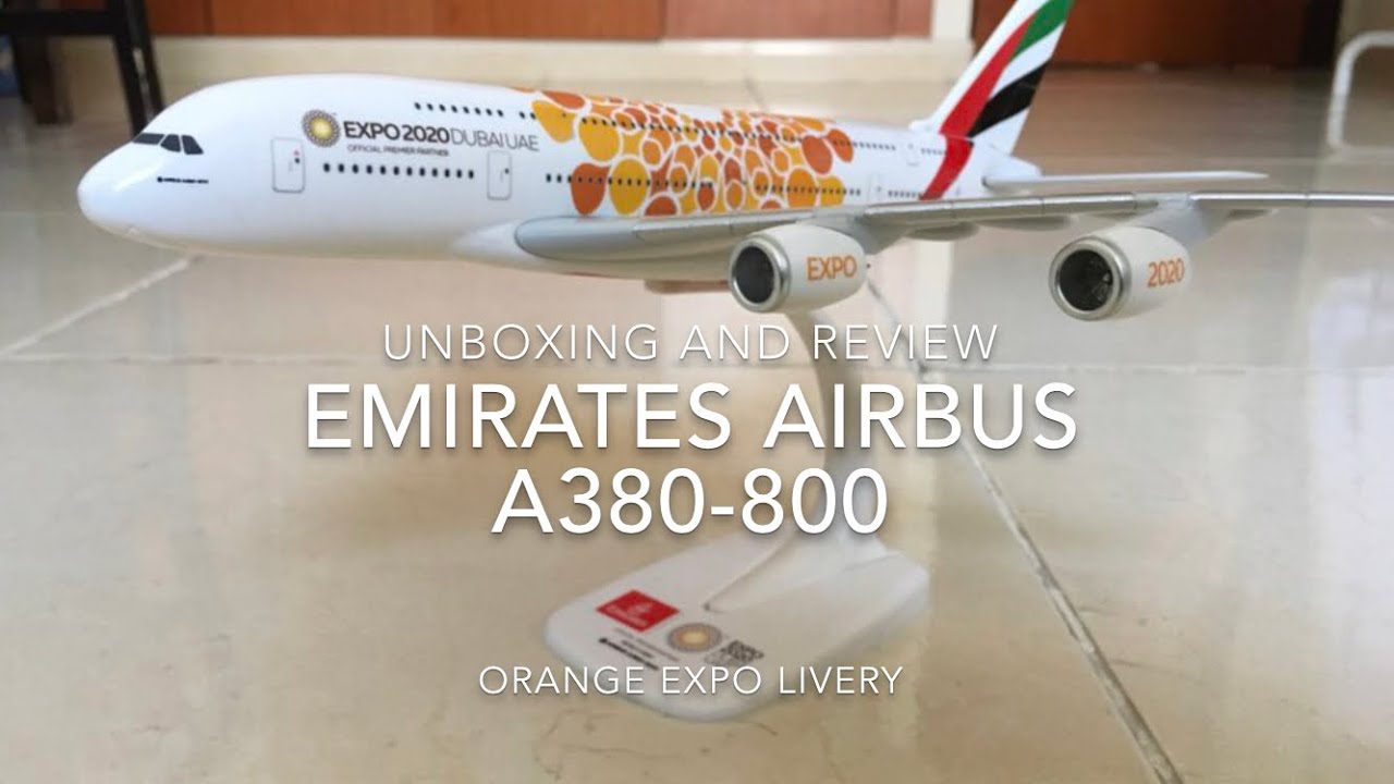 Emirates Airbus A380-800 (A6-EE6) Orange Expo Livery Scale 1:200