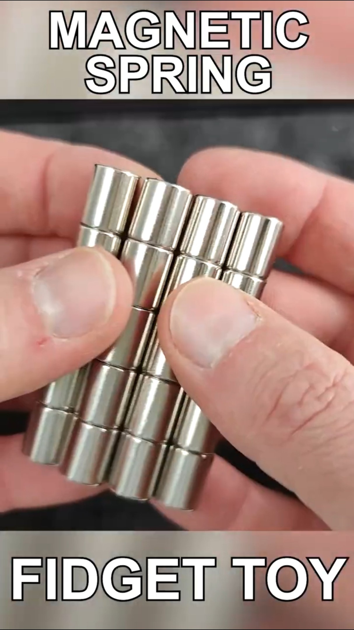 Magnetic Spring Fidget Toy - YouTube