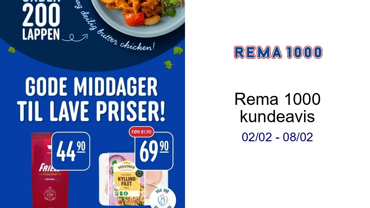 Rema 1000 kundeavis 02/02 - 08/02