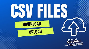 How to download and upload CSV files with Oracle Visual Builder (VBCS) application | Recipe