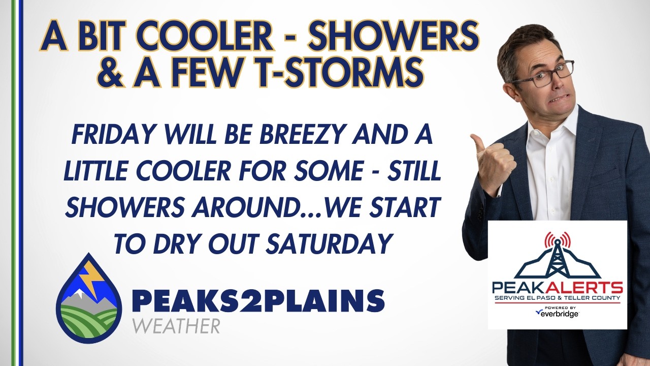 A bit cooler with showers and a couple of t-storms.... - YouTube