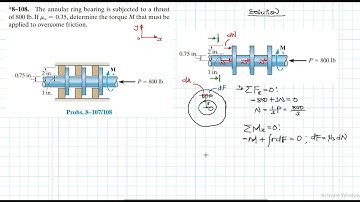8–108 Friction (Chapter 8: Hibbeler Statics) Benam Academy