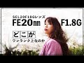 ワンランク上の気になってた広角レンズ【Sony FE 20mm F1.8 G】比較レビュー