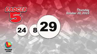 Wisconsin Lottery Evening Draw 10/20/2022