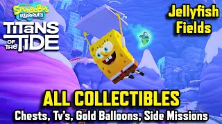 Jellyfish Fields All Collectibles Chests, D Balloons, Tvs Spongebob Ans Of The Tide 100%