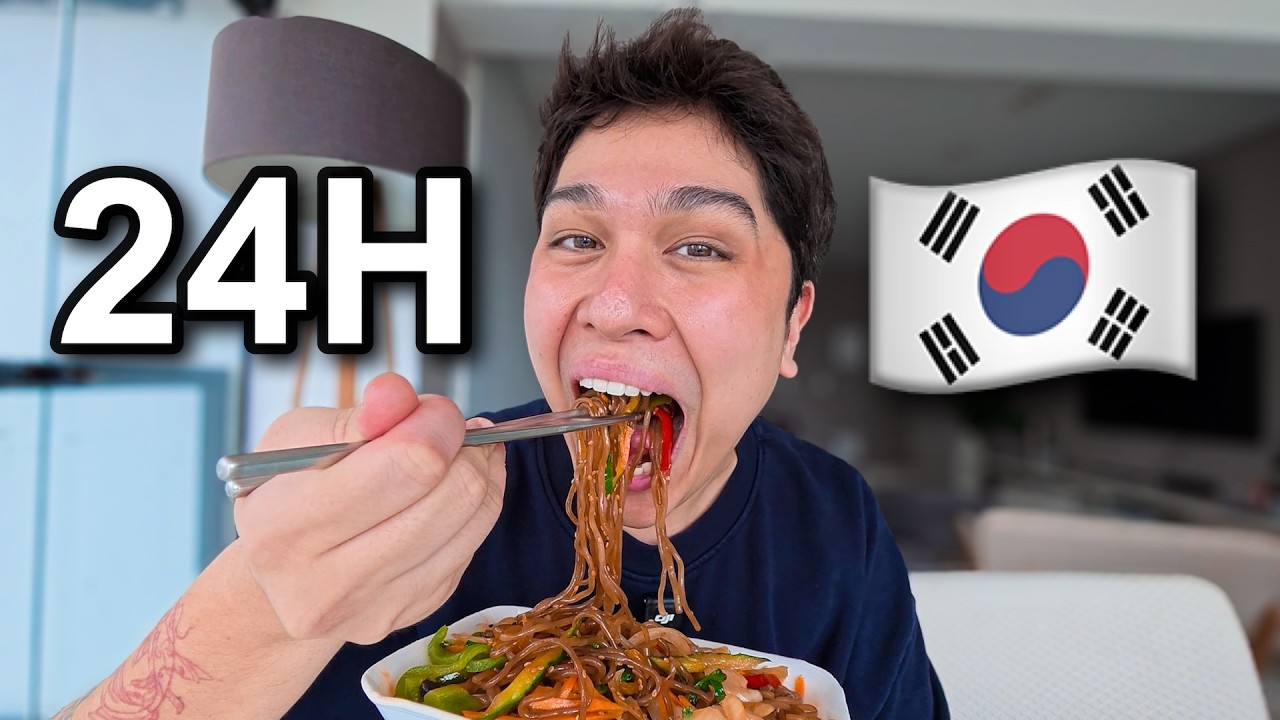 24H COMENDO COMIDA COREANA🇰🇷