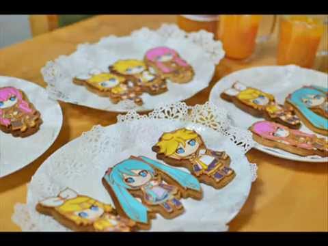 Hatsune Miku Sugar Icing Cookies 初音ミク アイシングクッキー Youtube