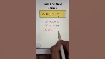 Number Series (Find The Next Term ) #shorts #shortvideo #ytshorts #numberpattern #series #maths