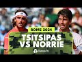 Stefanos tsitsipas vs cameron norrie highlights  rome 2024