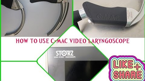 How to use C-MAC VIDEO laryngoscope By Karl storz #videolaryngoscope#ICU #storz#karlstorz#c-MAC#