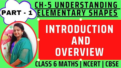 Understanding Elementary Shapes - Chapter 5 | Introduction & Overview | Class 6 NCERT Maths - Part 1
