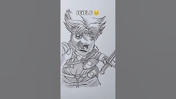 Drawing Trunks meme in different level #howtodraw #art #animeeart #trunks #sketch #drawing#anime