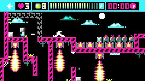 Mighty Retro Zero - 1st scroll level - By Kronbits