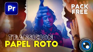 Transición PAPEL ROTO en Premiere Pro - PACK GRATIS / Tutorial