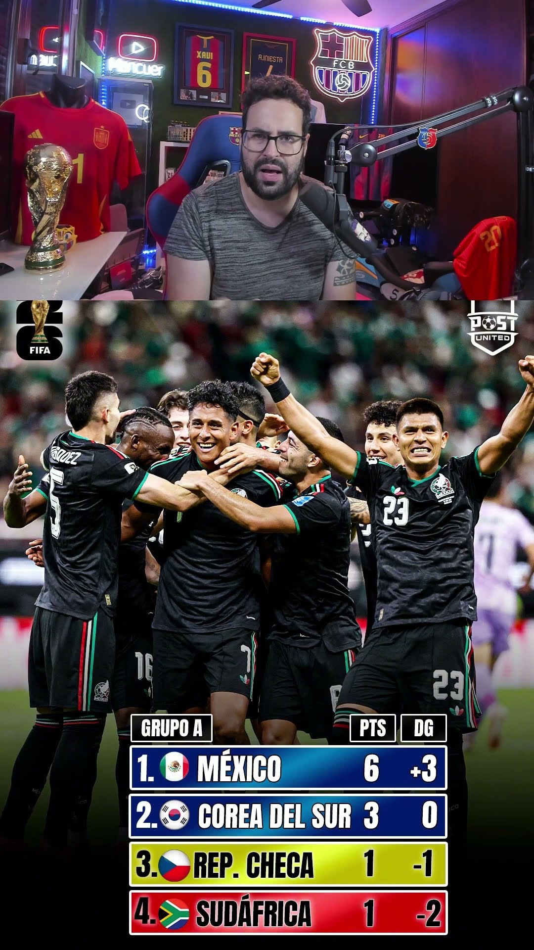 México en dieciseisavos tras ganar #mexico #corea #mundial #worldcup #mancuer #shortvideo