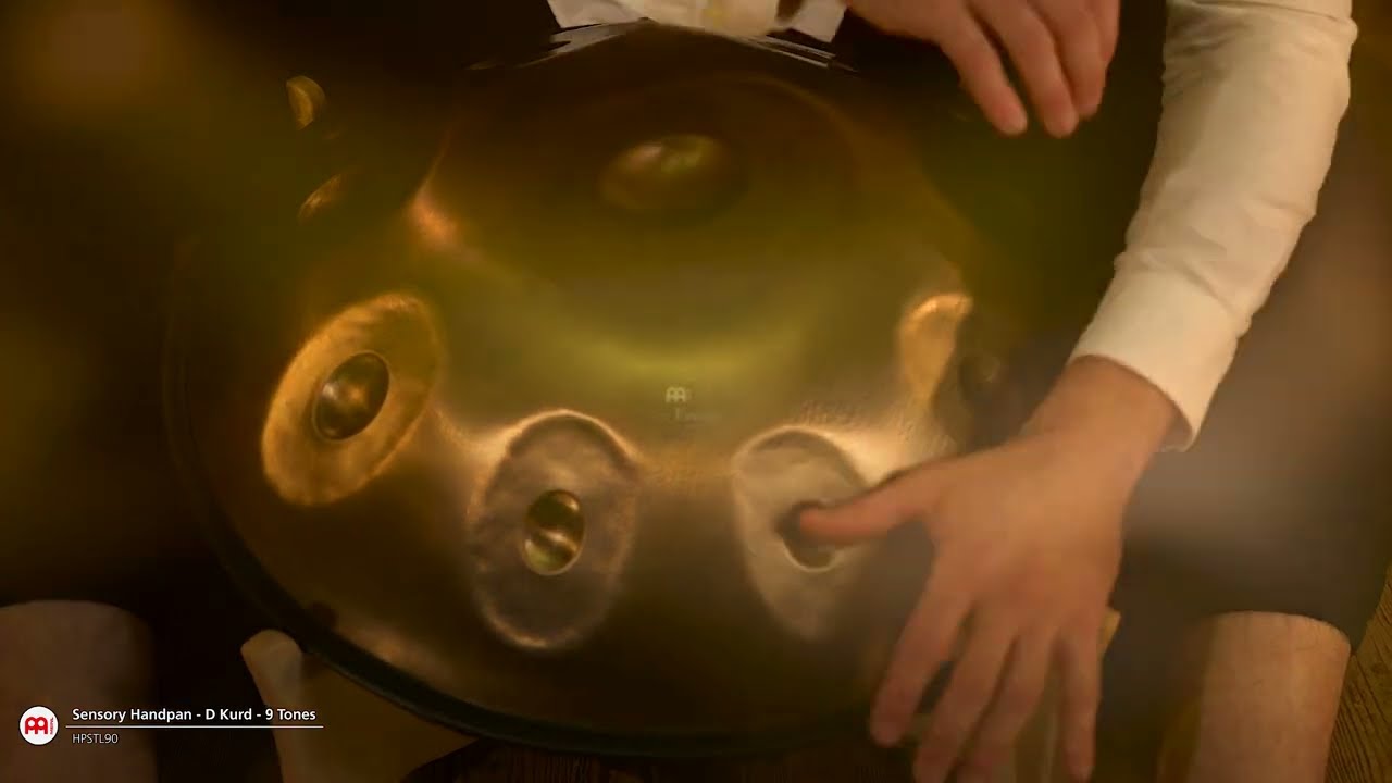 Sensory Handpan with 9 Notes Two Soundholes (D Kurd)