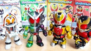 スゲー強引に変形ww 食玩 ガンガンチェンジライダーズ 1個380円 全4種レビュー！仮面ライダーゴースト ムゲン魂・クウガ・W・キバエンペラーフォーム