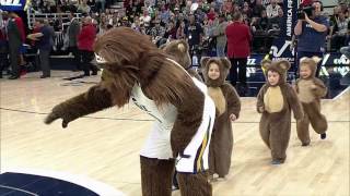 Utah Jazz Bear with baby bears 12.29.2016
