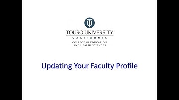 TUC CEHS: How do I update your faculty profile on the new website