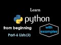 Learn python | Python Lists Examples 🔥