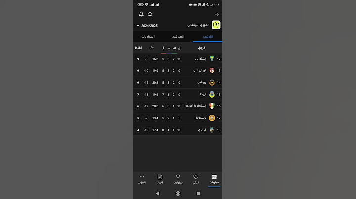 ترتيب الدوري البرتغالي