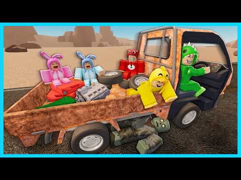 MIPAN & ZUZUZU Naik Mobil Butut Untuk Perjalanan Panjang Di Gurun Pasir Berdebu! ROBLOX
