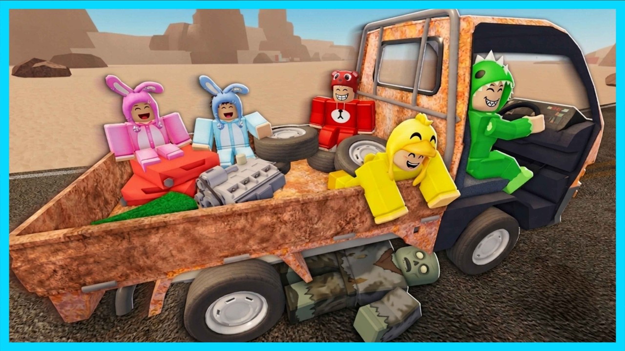 MIPAN & ZUZUZU Naik Mobil Butut Untuk Perjalanan Panjang Di Gurun Pasir Berdebu! ROBLOX
